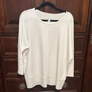 SPANX Cream Long Sleeve Top